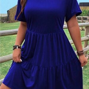 SHEIN Royal Blue Mini Dress